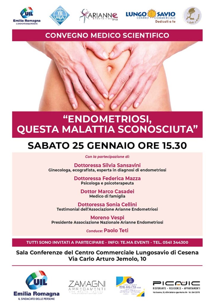 Convegno medico Endometriosi a Cesena sabato 25 gennaio 2025